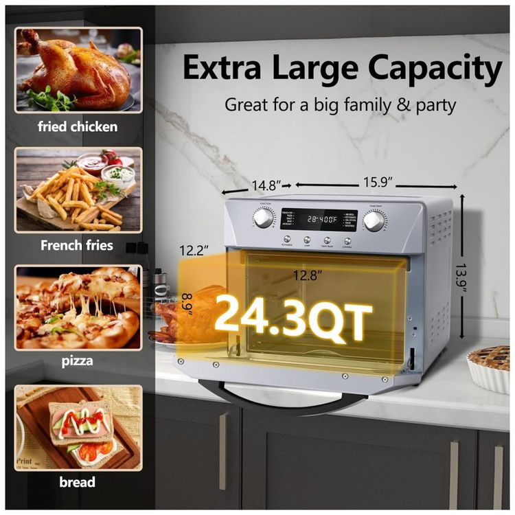 Forno-Eletrico-de-Bancada-10-em-1-com-24-Litros-de-foto-4