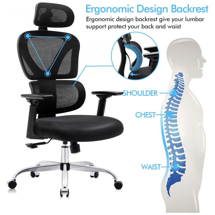 Cadeira-de-Escritorio-Ergonomica-REclinavel-com-Apoios-foto-3