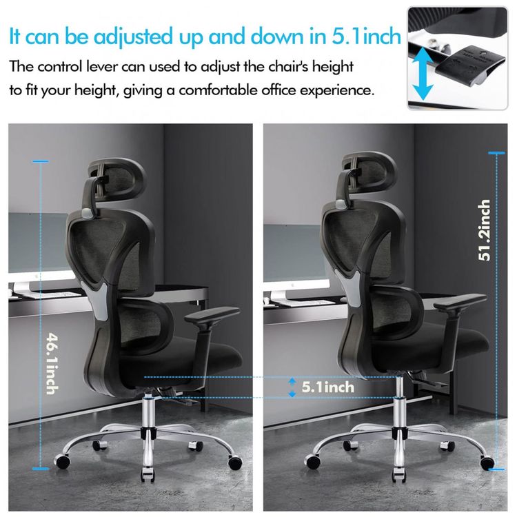 Cadeira-de-Escritorio-Ergonomica-REclinavel-com-Apoios-foto-5