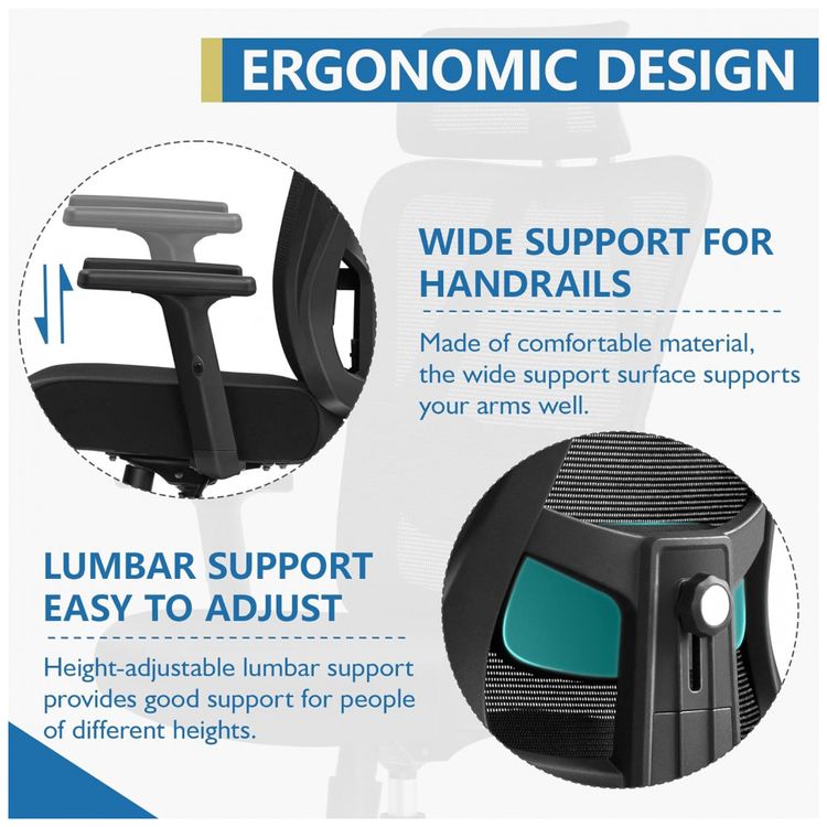 Cadeira-de-Escritorio-Ergonomica-com-Apoio-de-Cabeca-e-Braco-foto-5
