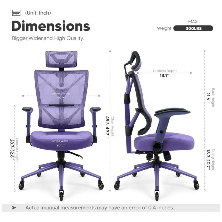 Cadeira-de-Escritorio-Ergonomica-em-Malha-Respiravel-e-foto-2