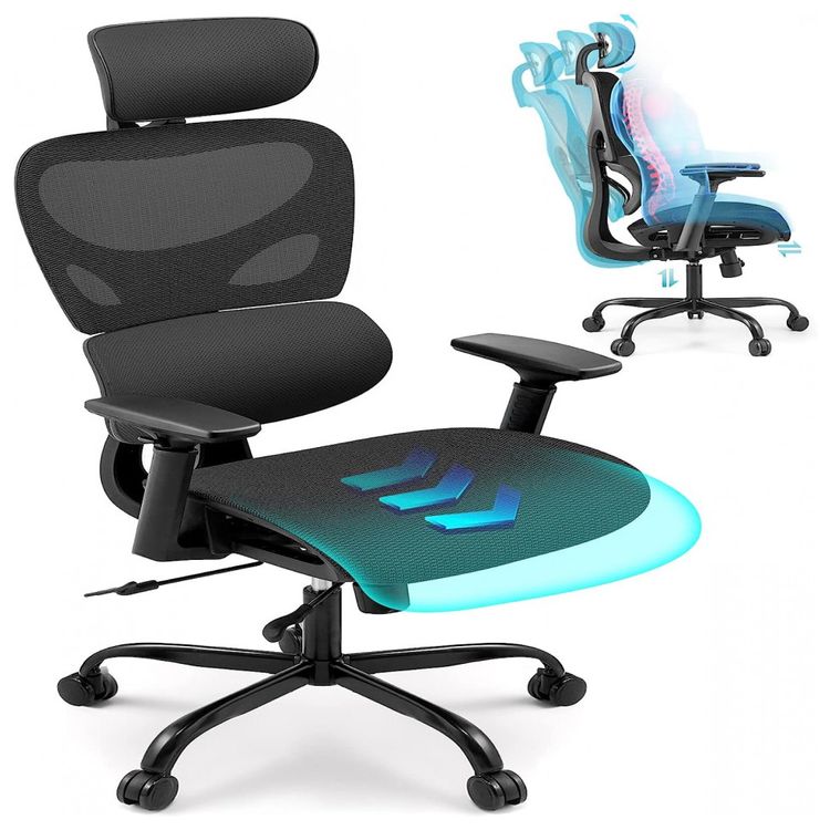 Cadeira-de-Escritorio-Ergonomica-com-Apoio-Lombar-Ajustavel-foto-0