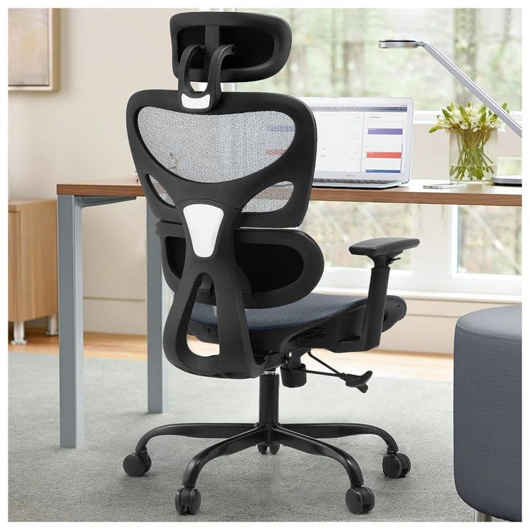 Cadeira-de-Escritorio-Ergonomica-com-Apoio-Lombar-Ajustavel-foto-1