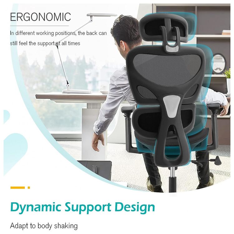 Cadeira-de-Escritorio-Ergonomica-com-Apoio-Lombar-Ajustavel-foto-3