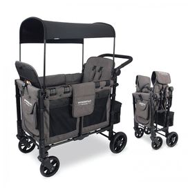Carrinho-de-Passeio-para-2-Criancas-Multifuncional-com-foto-0