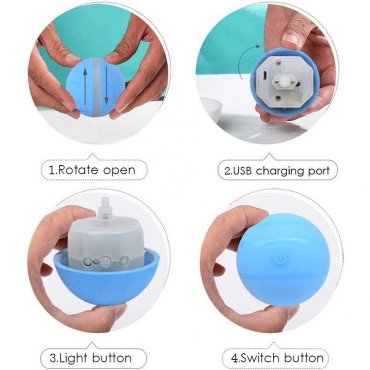 Bola-Interativa-Eletrica-para-Gatos-com-Luz-LED-Azul-foto-5