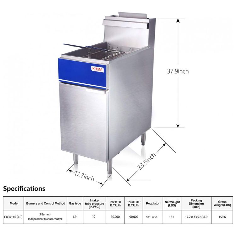Fritadeira-a-Gas-Profissional-para-ate-18-KG-Aco-foto-1