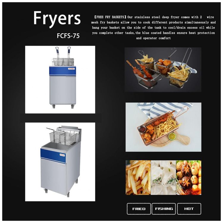 Fritadeira-a-Gas-Profissional-para-ate-34-KG-Aco-foto-2