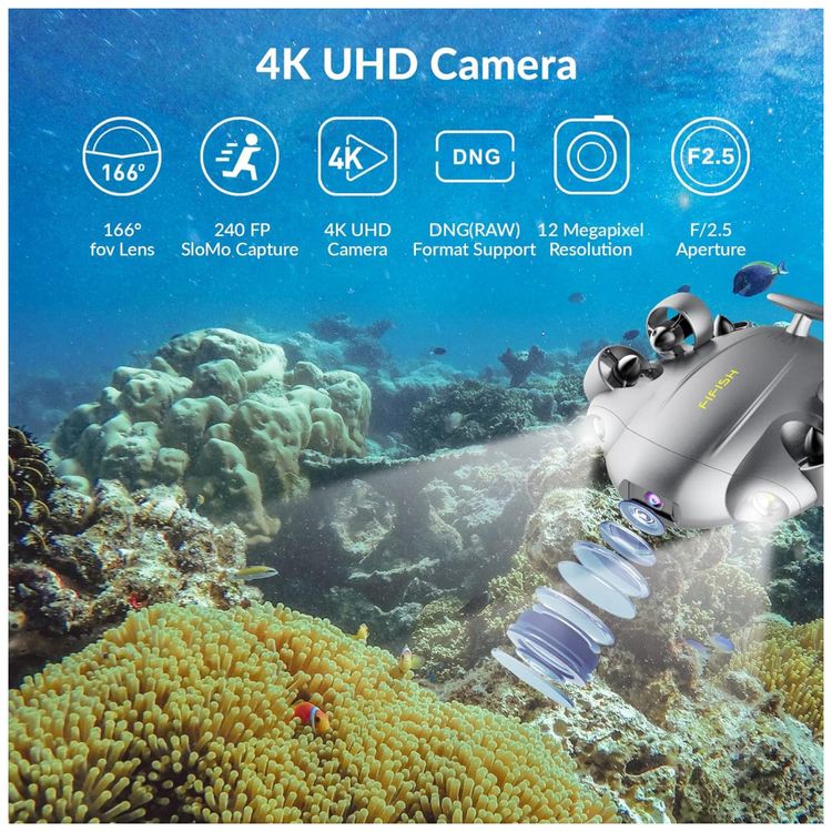 Drone-Subaquatico-Inteligente-com-Camera-4K-UHD-Braco-foto-4