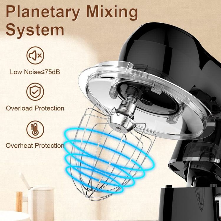 Batedeira-Planetaria-Eletrica-5L-com-10-Velocidades-Aco-foto-1