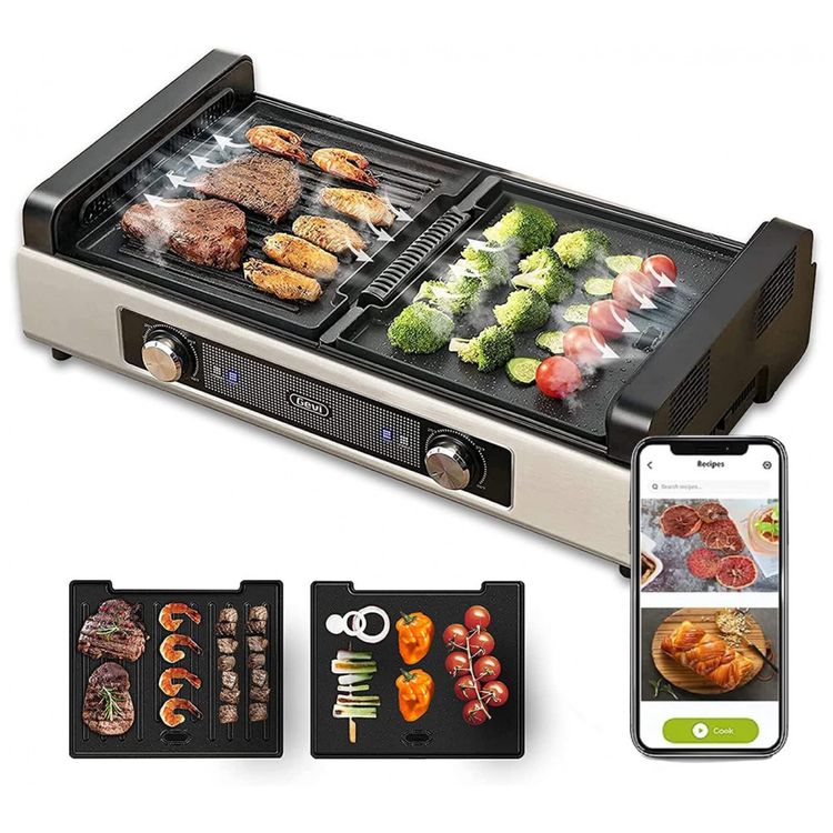 Churrasqueira-Grill-Eletrica-ate-6-Porcoes-com-Chapa-foto-0