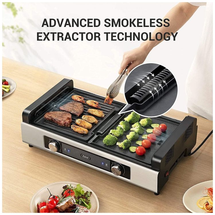 Churrasqueira-Grill-Eletrica-ate-6-Porcoes-com-Chapa-foto-2