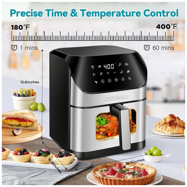Fritadeira-Eletrica-AirFryer-6.2L-com-Painel-Digital-e-Cesto-foto-2