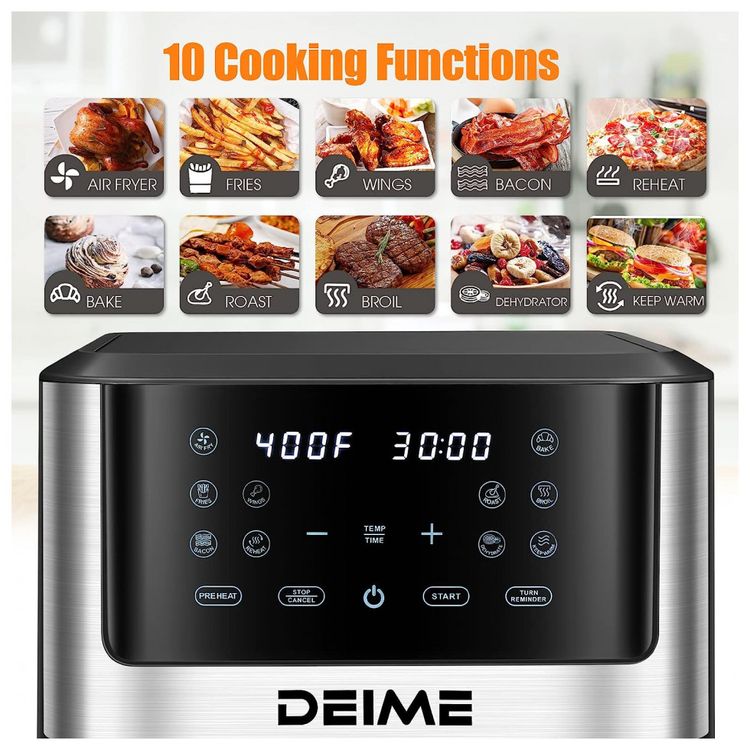 Fritadeira-Eletrica-AirFryer-12L-com-Painel-Digital-e-Janela-foto-1