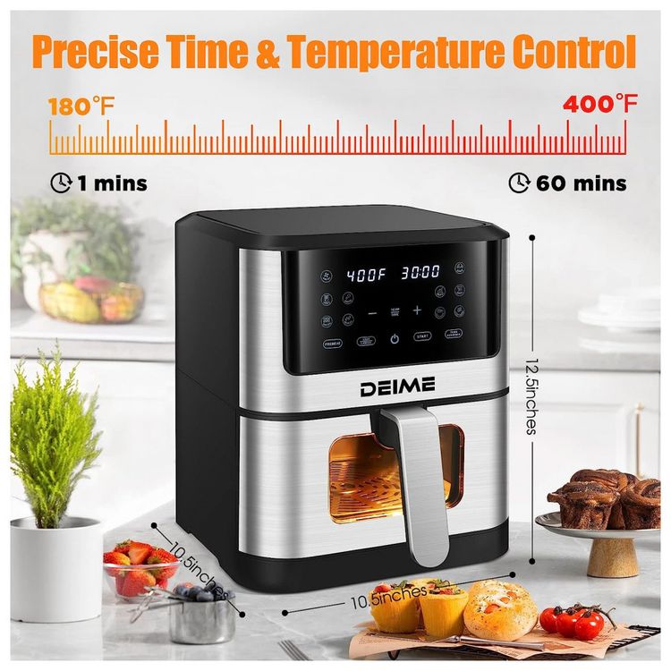 Fritadeira-Eletrica-AirFryer-12L-com-Painel-Digital-e-Janela-foto-2