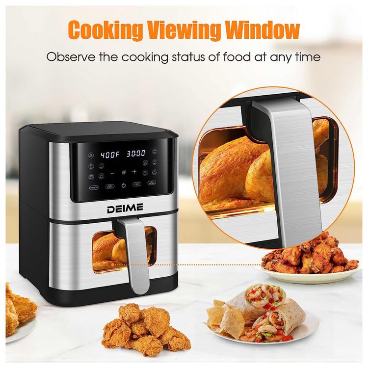 Fritadeira-Eletrica-AirFryer-12L-com-Painel-Digital-e-Janela-foto-4