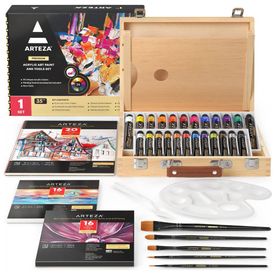 Kit-de-Tinta-Acrilica-Profissional-com-Maleta-de-Madeira-35-foto-0