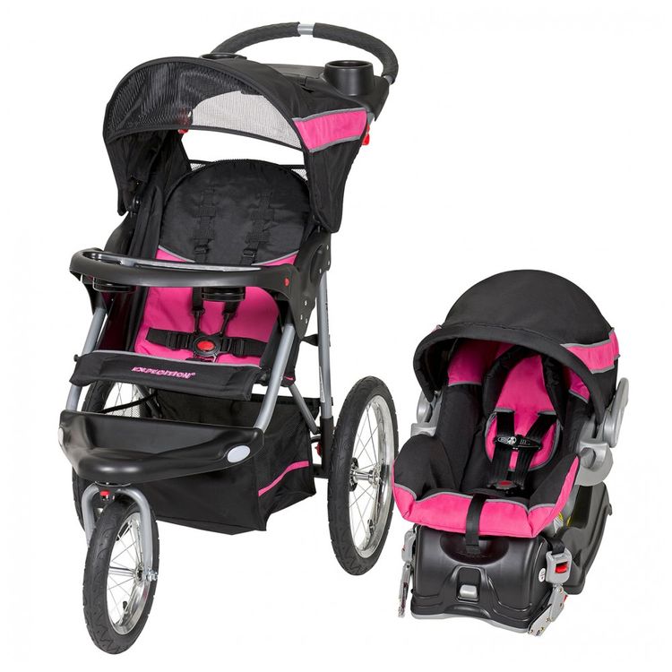 Carrinho-de-Bebe-com-Cadeira-para-Carro-Baby-Trend-Corredor-foto-0