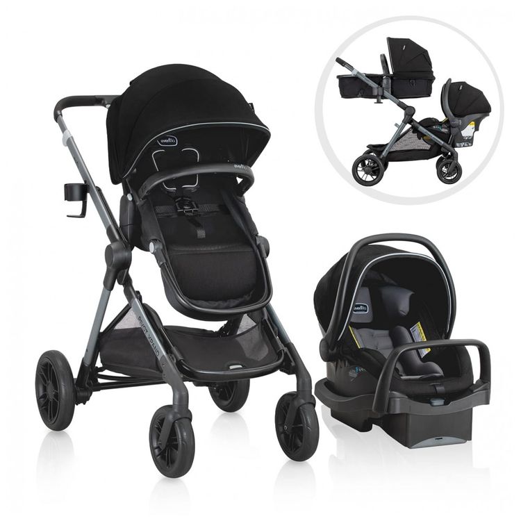 Carrinho-de-Bebe-com-Cadeira-para-Carro-SafeMax-Evenflo-foto-0