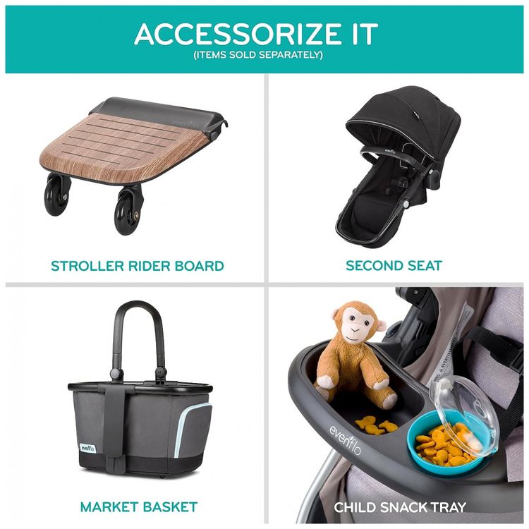 Carrinho-de-Bebe-com-Cadeira-para-Carro-SafeMax-Evenflo-foto-5