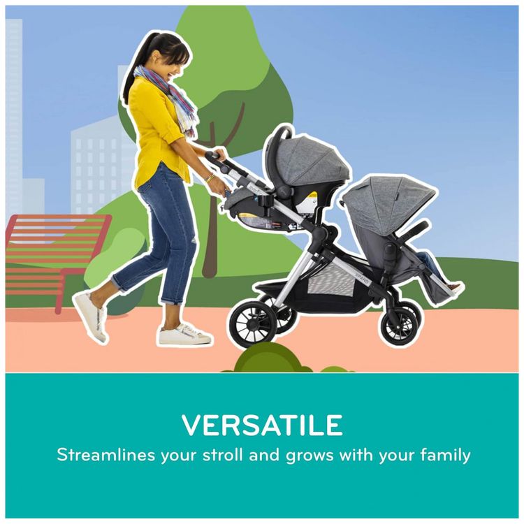Carrinho-de-Bebe-com-Cadeira-para-Carro-SafeMax-Evenflo-foto-3