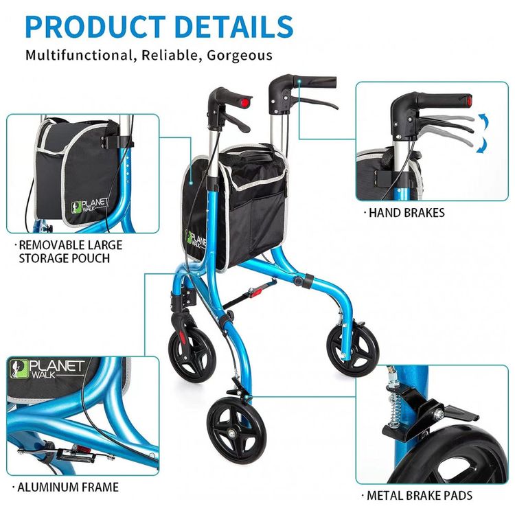 Andador-Adulto-Idoso-3-Rodas-PLANET-WALK-em-Aluminio-e-foto-3