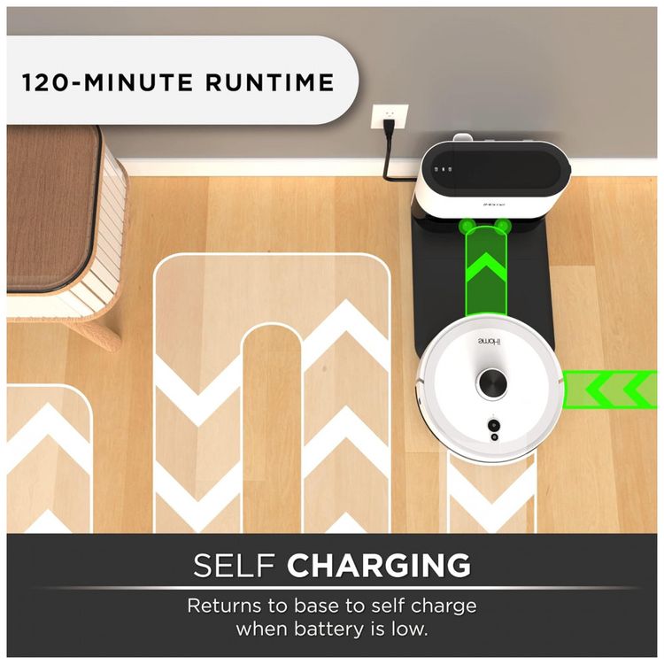 Aspirador-de-Po-Robo-iHome-com-Conexao-via-APP-WI-FI-Auto-foto-2