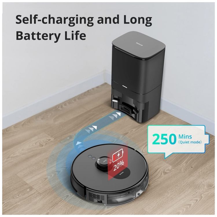 Aspirador-de-Po-Robo-360-S8-Plus-com-Auto-Esvaziamento-e-foto-4