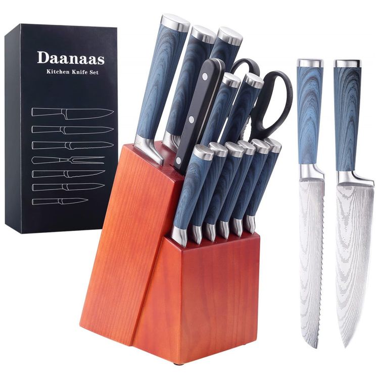 Conjunto-de-Facas-Daanaas-em-Aco-Inoxidavel-com-Bloco-de-foto-0