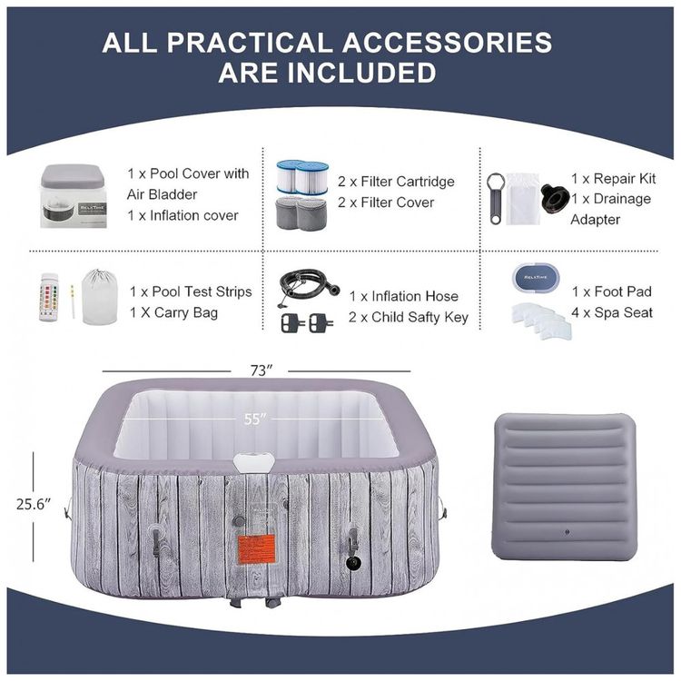 Spa-Inflavel-Hidromassagem-para-6-Pessoas-com-130-Jatos-foto-2