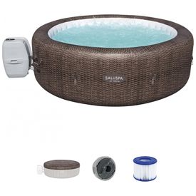 Spa-Inflavel-Hidromassagem-para-5-a-7-Pessoas-com-180-Jatos-foto-0