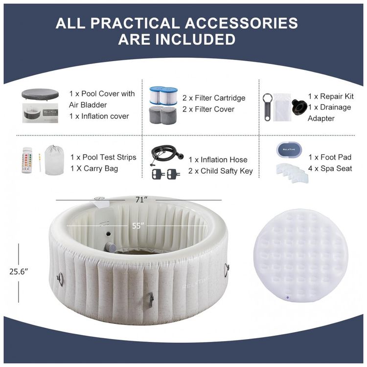 Spa-Inflavel-Hidromassagem-para-2-Pessoas-com-120-Jatos-foto-2