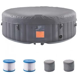 Spa-Inflavel-Hidromassagem-para-2-a-4-Pessoas-com-120-Jatos-foto-0
