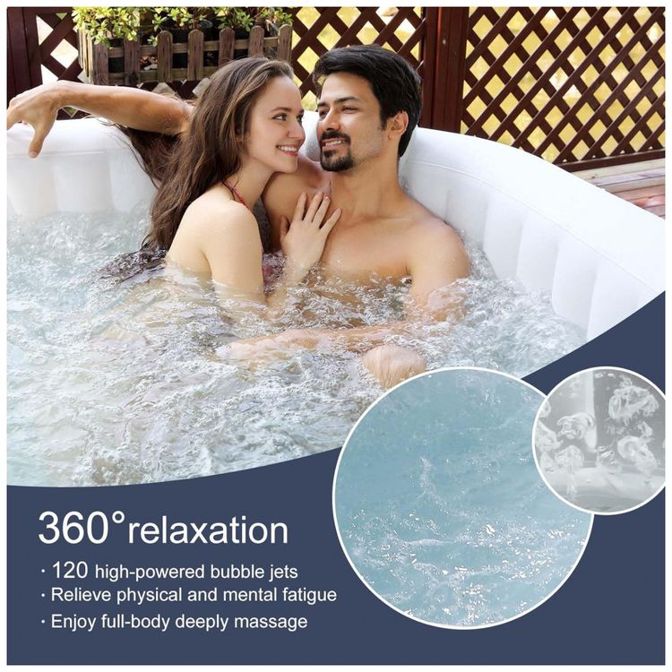 Spa-Inflavel-Hidromassagem-para-2-a-4-Pessoas-com-120-Jatos-foto-1