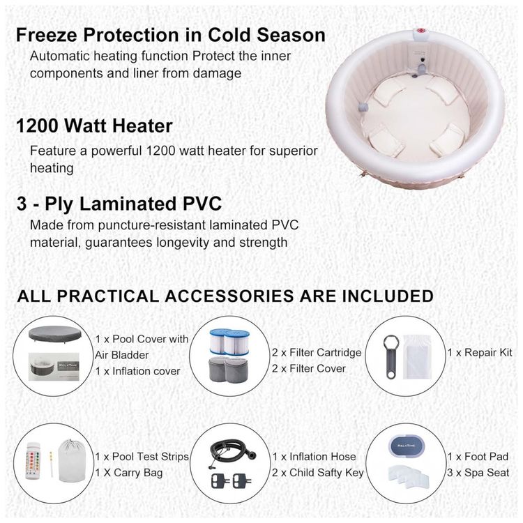 Spa-Inflavel-Hidromassagem-para-ate-4-Pessoas-120-Jatos-Bomd-foto-3