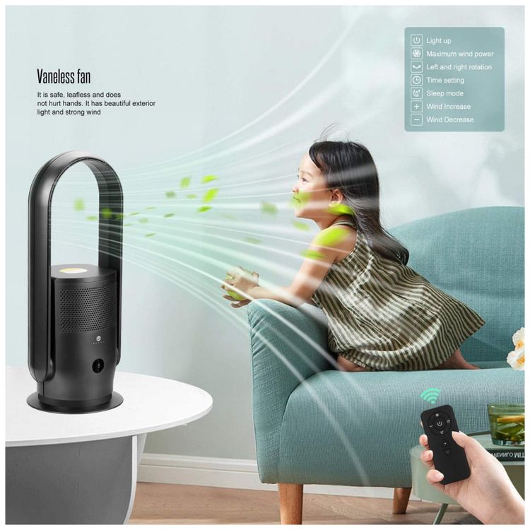 Ventilador-de-torre-sem-lamina-ULTTY-e-purificador-de-ar-em-foto-2