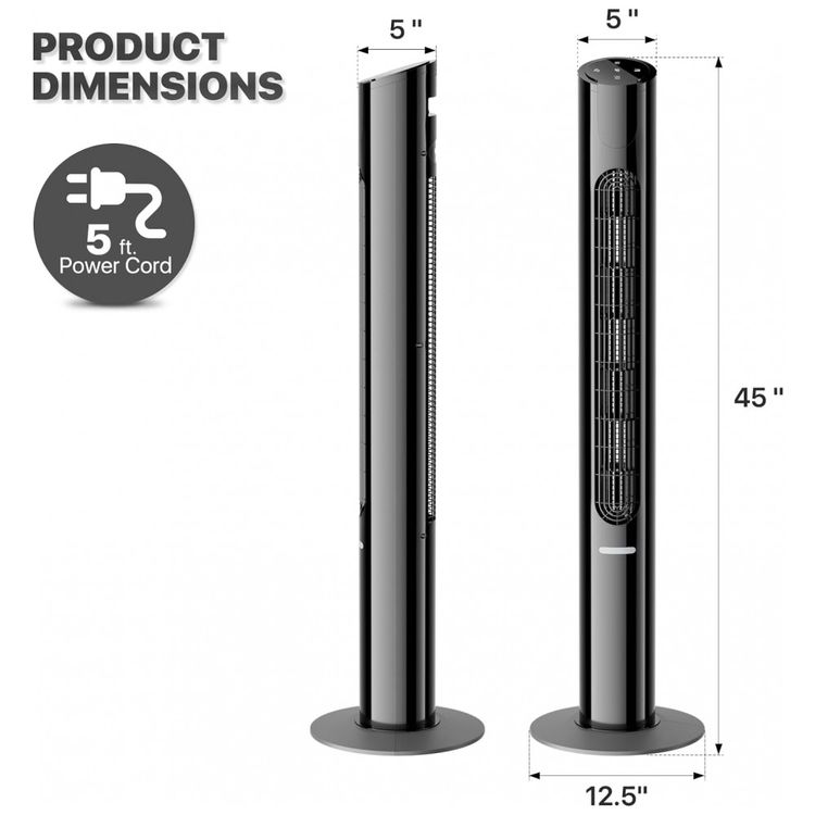 mollie-Ventilador-de-torre-silenciosa-oscilante-com-controle-foto-1