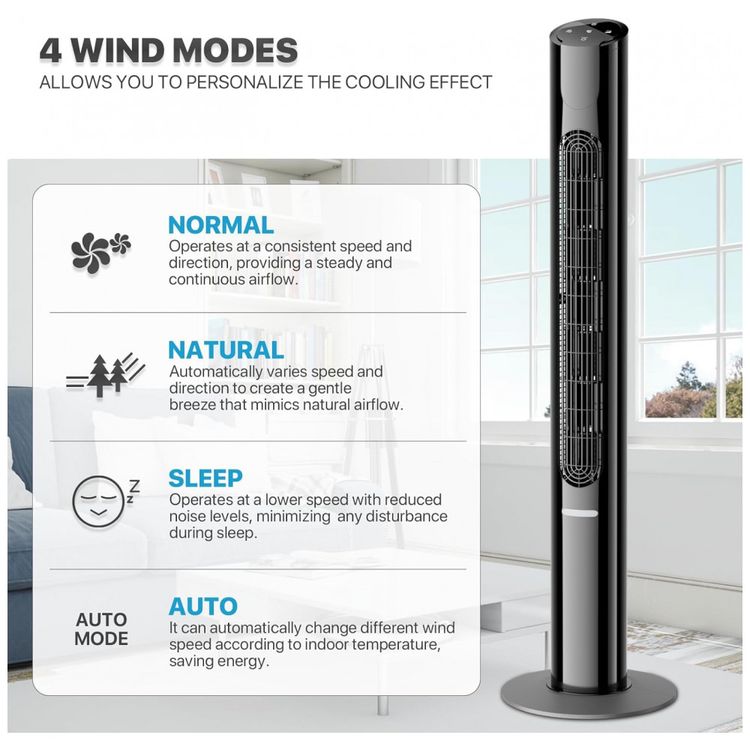 mollie-Ventilador-de-torre-silenciosa-oscilante-com-controle-foto-5