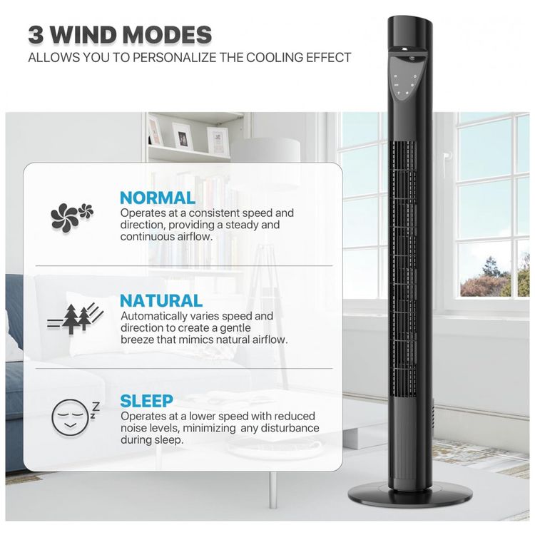 mollie-Ventilador-de-torre-silenciosa-oscilante-com-controle-foto-5