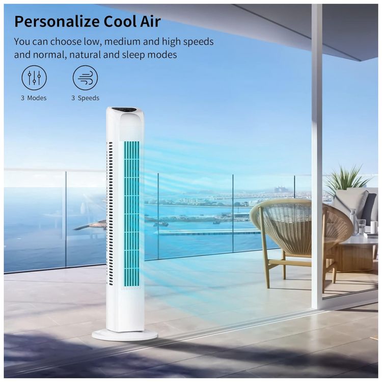 Ventilador-de-torre-oscilante-sem-lamina-Uthfy-com-controle-foto-1