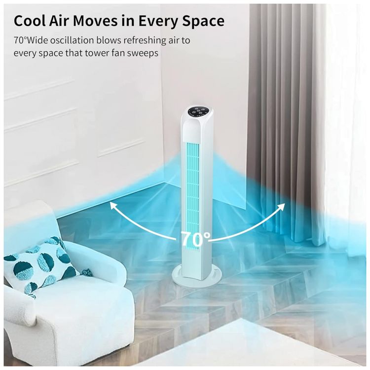 Ventilador-de-torre-oscilante-sem-lamina-Uthfy-com-controle-foto-2