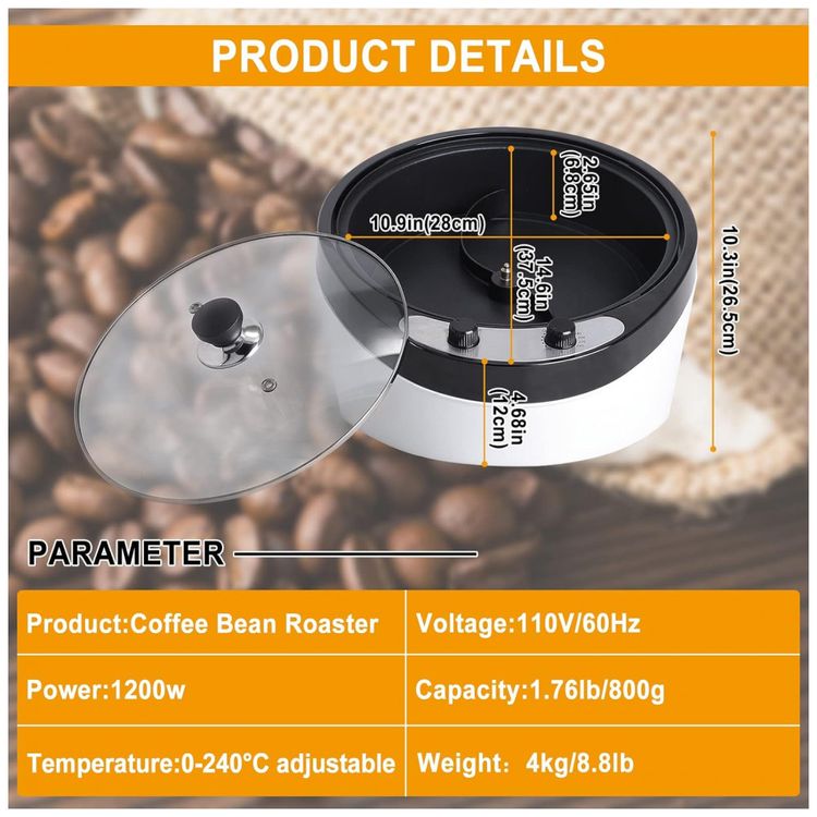 Torrador-de-Cafe-e-Nozes-Eletrico-para-Uso-Domestico-ate-foto-5