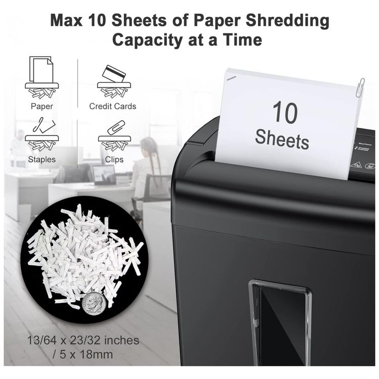 Fragmentadora-de-Papel-Cartoes-e-Grampos-10-Folhas-Corte-foto-1