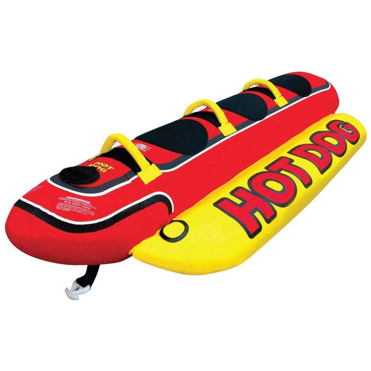 Boia-Rebocavel-Hot-Dog-Triple-Rider-Inflavel-para-3-Pessoas-foto-0