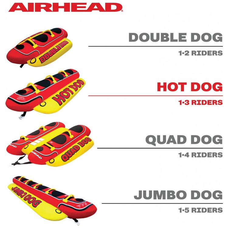 Boia-Rebocavel-Hot-Dog-Triple-Rider-Inflavel-para-3-Pessoas-foto-4