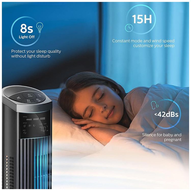 Ventilador-de-Torre-com-3-Velocidades-Controle-remoto-e-foto-5