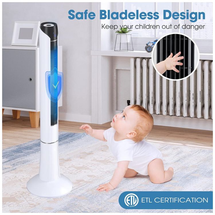 Ventilador-de-Torre-sem-Lamina-com-Controle-Remoto-Display-foto-4