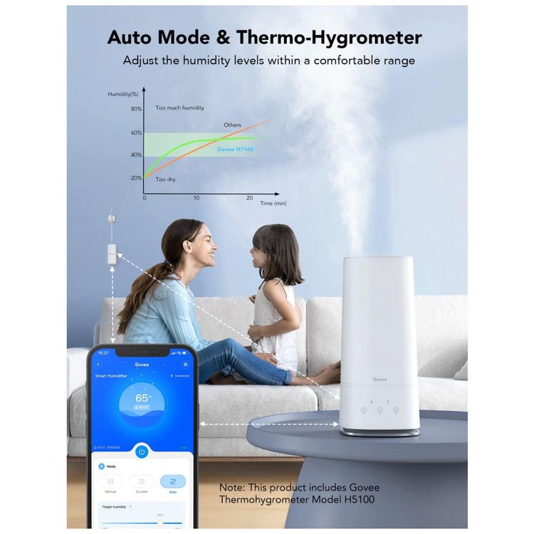 Umidificador-Inteligente-4L-para-Quarto-com-Termometro-foto-1