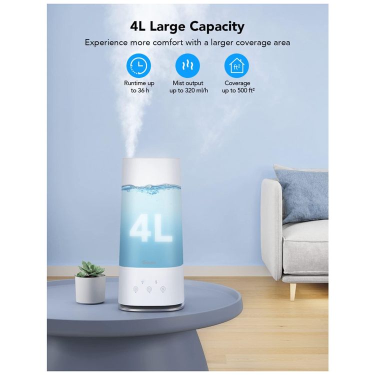 Umidificador-Inteligente-4L-para-Quarto-com-Termometro-foto-3