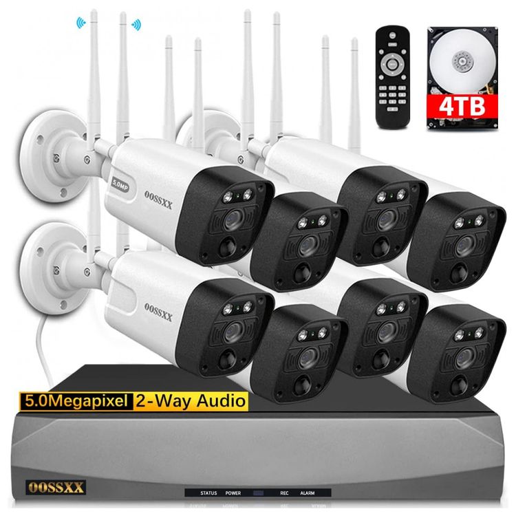 Sistema-de-Camera-de-Seguranca-sem-Fio-3K-Wi-Fi-OOSSXX-com-foto-0